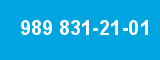 989 831-21-01 989 831-21-01